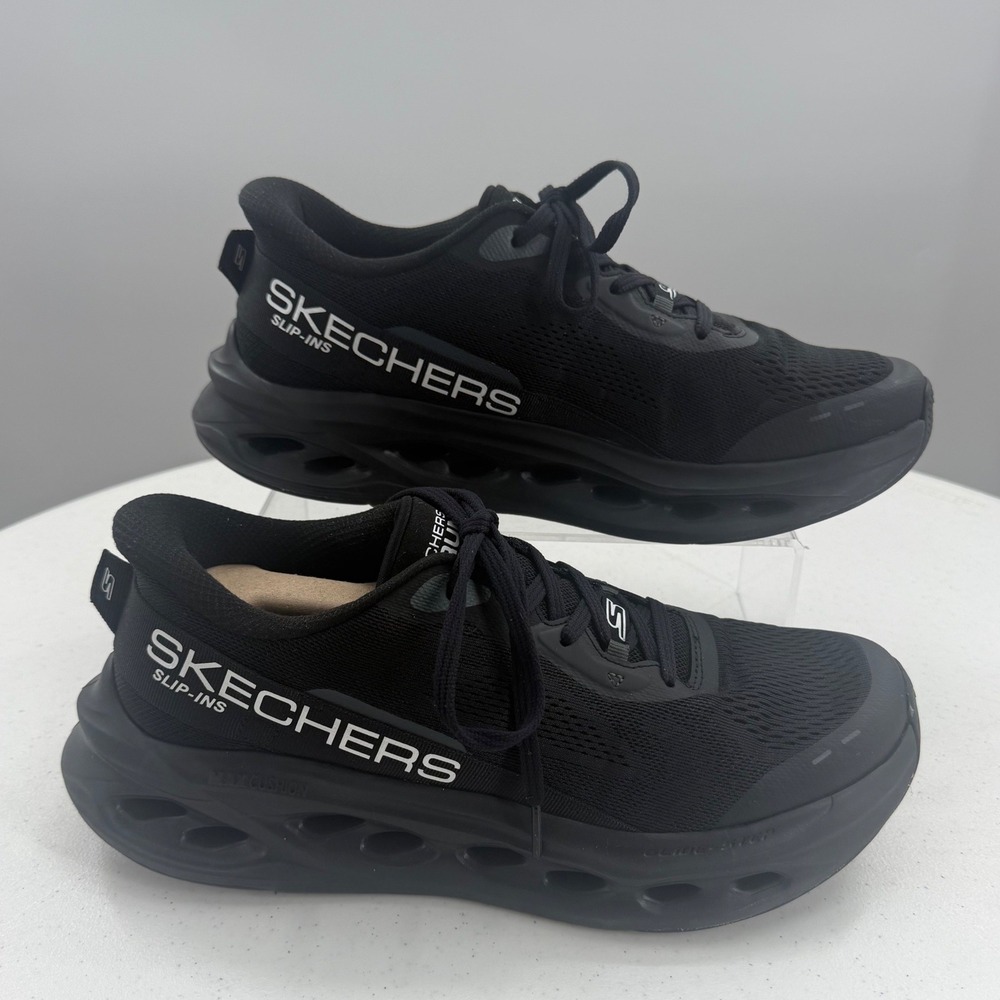 Skechers Mens Slip-ins GO RUN Max Cushioning Elite 2.0 Black Sneakers 220421 9.5